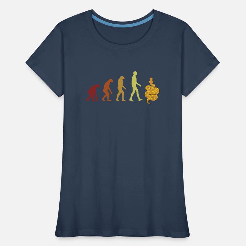 Boule de banane Python Evolution Python Boule de banane T-shirt bio Premium Femme