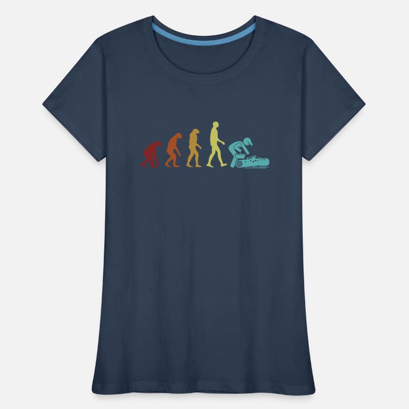 Mushroom Hunting Evolution Picking Foraging Women's Premium Organic T-Shirt