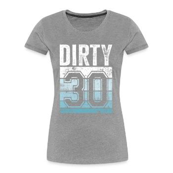 30. Geburtstag 30 Jahre alt Sporty 30 - Frauen Premium Bio T-Shirt - Navy - Vorne - Mia (176cm)