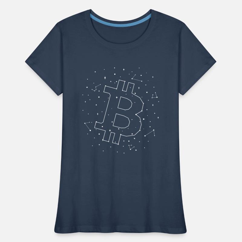 Constellation Bitcoin Constellation T-shirt bio Premium Femme