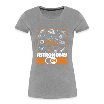 Mode Astronomie Sur Astronomie Photographe Cosmologiste - T-shirt bio Premium Femme - bleu marine - Devant - Mia (176cm)