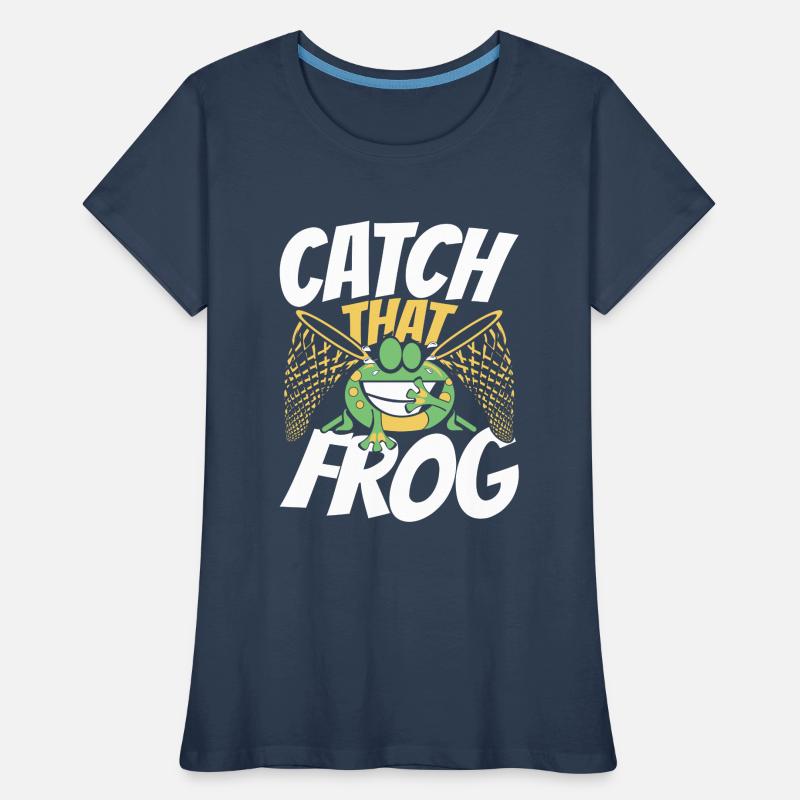 Catch That Frog Tree Frog Toad Tadpole Women's Premium Organic T-Shirt