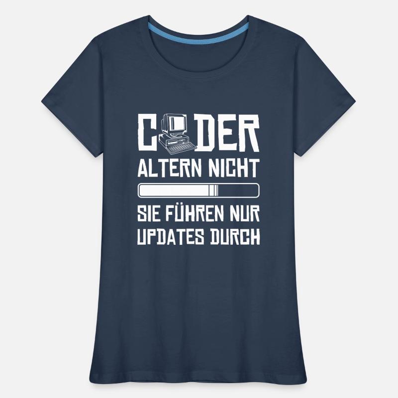 Coder Altern Nicht Developer Softwareingenieur Frauen Premium Bio T-Shirt