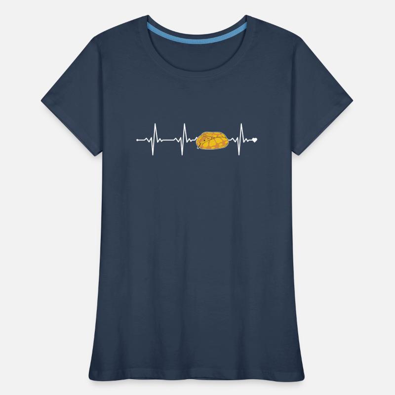 Boule de banane Python Heartbeat Snake Boule de banane T-shirt bio Premium Femme