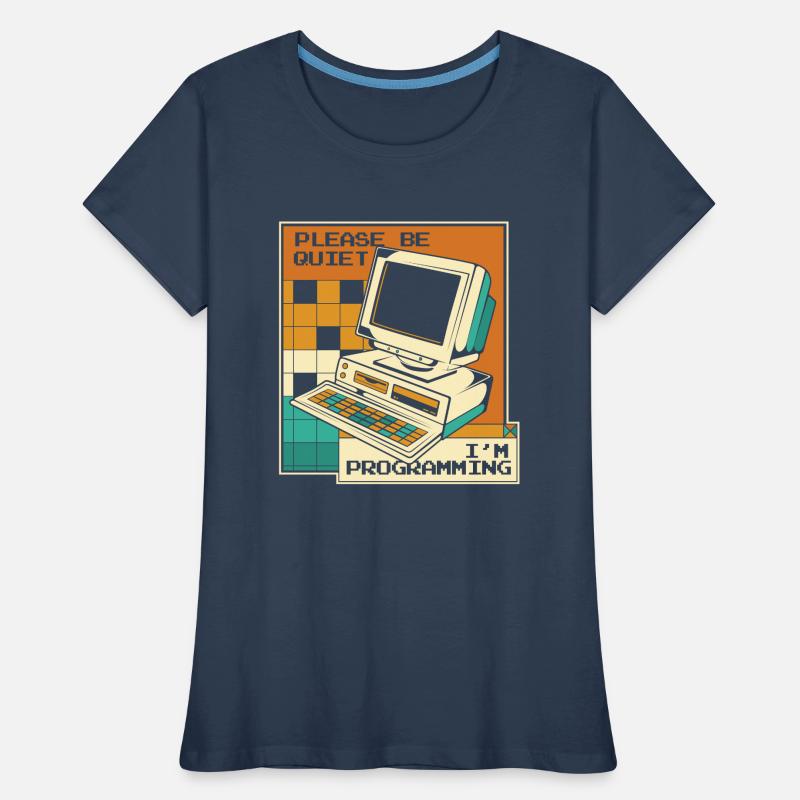 Please Be Quiet Softwareingenieur Developer Frauen Premium Bio T-Shirt