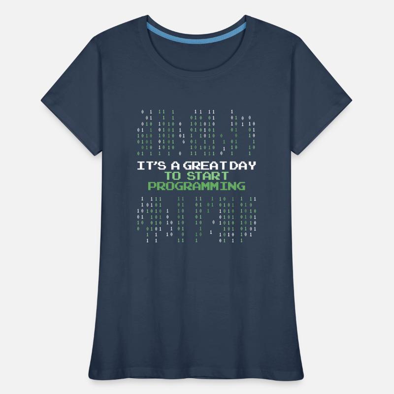 Super journée pour commencer à programmer Developer Coder T-shirt bio Premium Femme