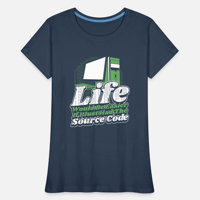 Life Would Be Easier Developer Coder Programmierer Frauen Premium Bio T-Shirt