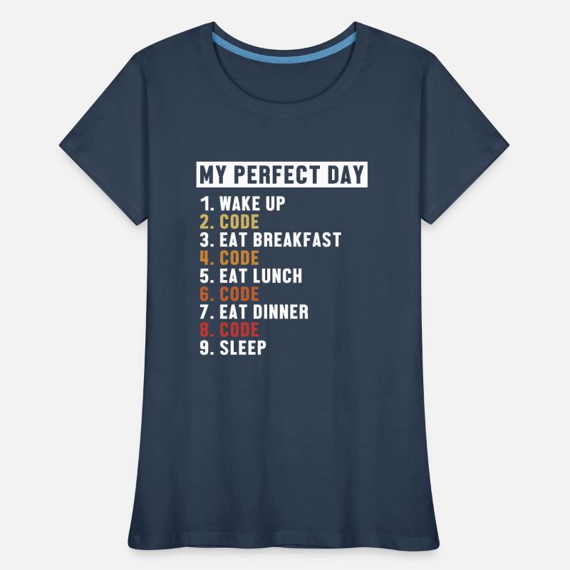 Coding Perfect Day Developer Softwareingenieur Frauen Premium Bio T-Shirt