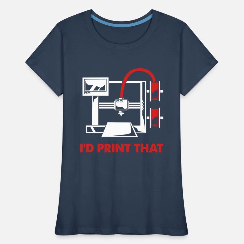 Impression 3D Impression Prototype T-shirt bio Premium Femme