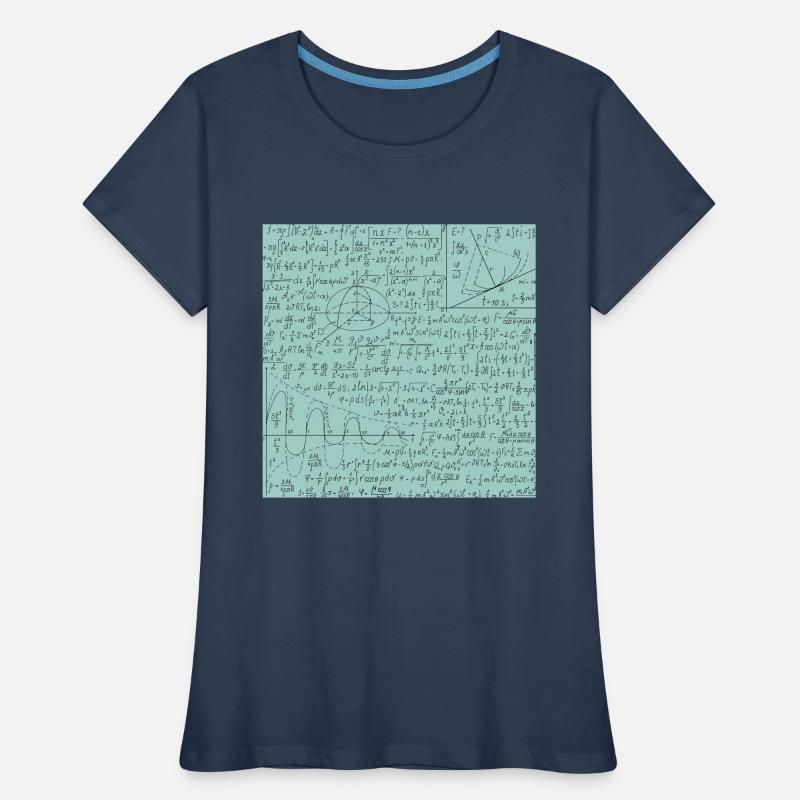 Math Equation Pattern, Math Formula Lover Gift Women's Premium Organic T-Shirt