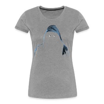 TYP IN KAPUZE, MANN IN KAPUZENPULLI - DIE ULTIMATIVE KAPUZE - Frauen Premium Bio T-Shirt - Navy - Vorne - Mia (176cm)