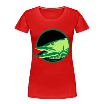 Pike - Women's Premium Organic T-Shirt - navy - Front - Mia (176cm)
