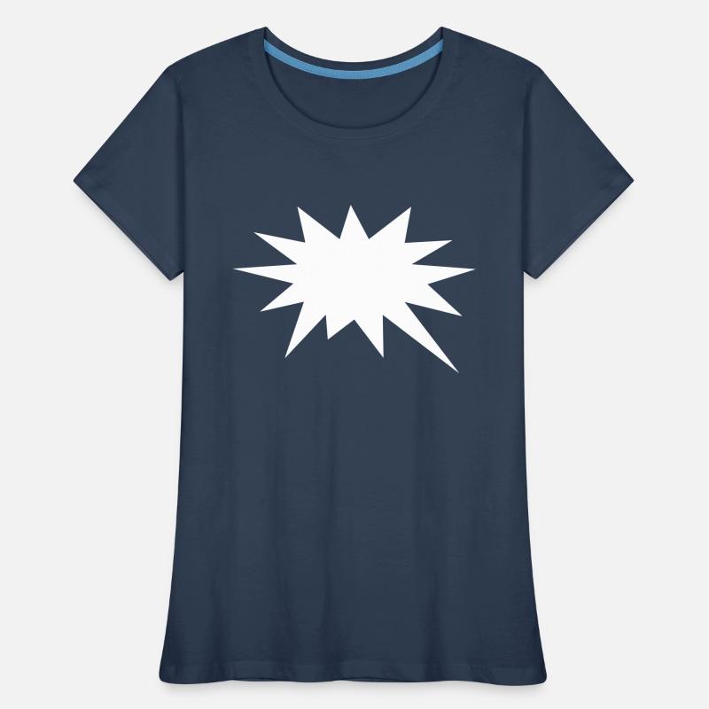 Sprechblase, Comic Blase, Dein Text, Comics Stern Frauen Premium Bio T-Shirt