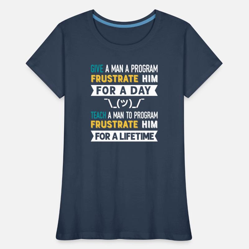 Programmeur Humour Coding Blagues Développeur T-shirt bio Premium Femme
