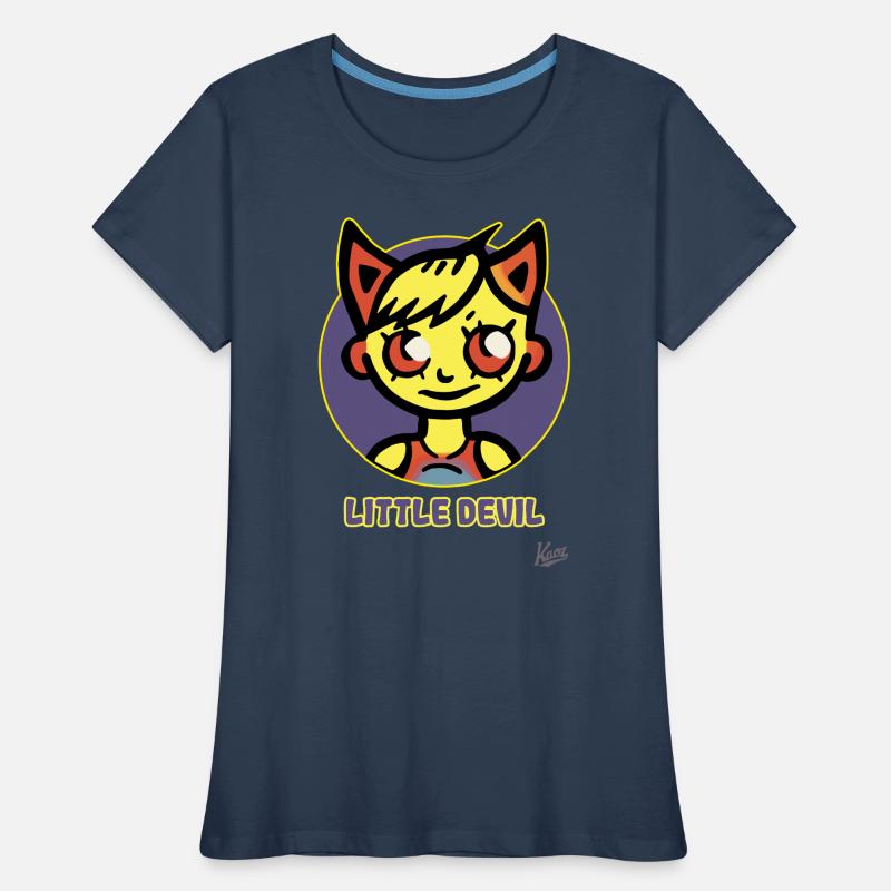 Kleiner Teufel oder kleine Teufelin Frauen Premium Bio T-Shirt