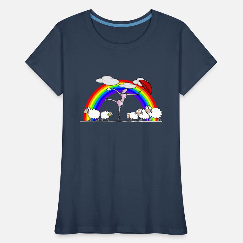 Moutons dansants T-shirt bio Premium Femme
