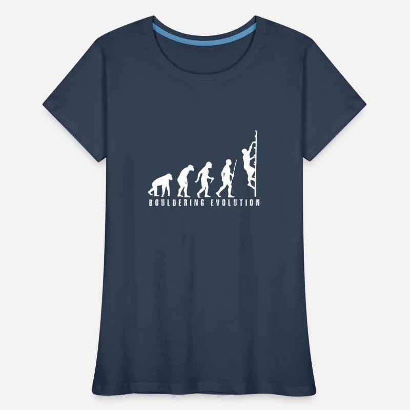 Bouldering Evolution Frauen Premium Bio T-Shirt