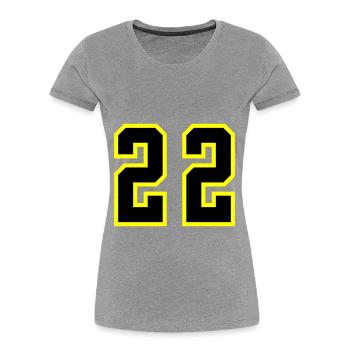 22 Number Leotard - Women's Premium Organic T-Shirt -  - Front - Mia (176cm)
