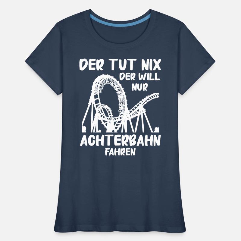 Achterbahn Freizeitpark Roller Coaster Frauen Premium Bio T-Shirt
