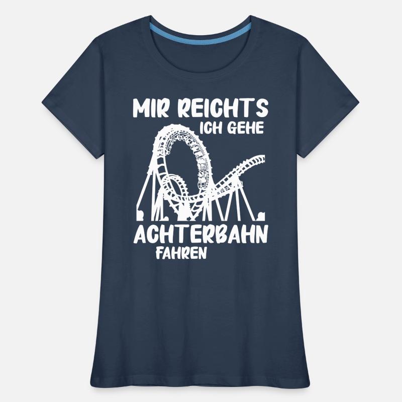 Achterbahn Freizeitpark Roller Coaster Frauen Premium Bio T-Shirt