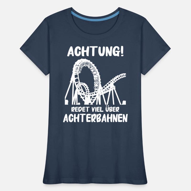 Achterbahn Freizeitpark Roller Coaster Frauen Premium Bio T-Shirt