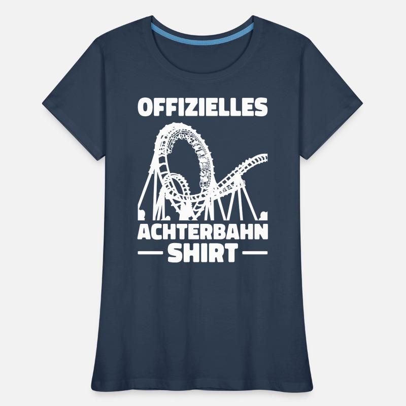 Achterbahn Freizeitpark Roller Coaster Frauen Premium Bio T-Shirt