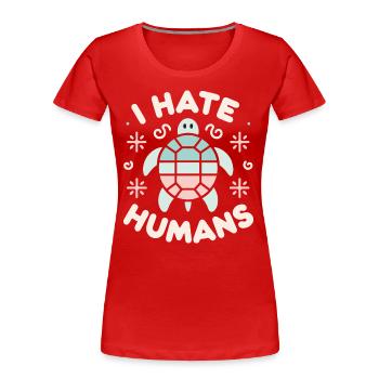 Turtle Sea Turtle Turtle Animal - Women's Premium Organic T-Shirt - navy - Front - Mia (176cm)