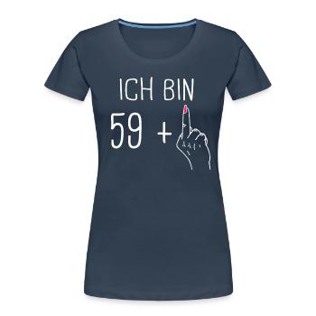 Birthday gift 60 years birthday boy - Women's Premium Organic T-Shirt - navy - Front - Mia (176cm)