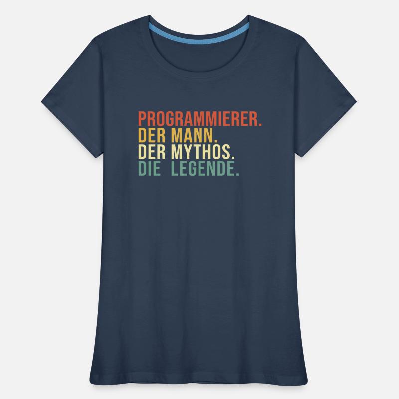 Programmierer Mann Mythos Legende Developer Frauen Premium Bio T-Shirt