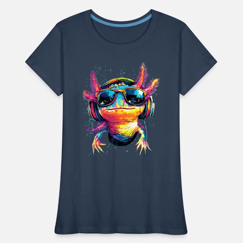 Axolotl Petite queue de triton Queue mignon Axolotl T-shirt bio Premium Femme
