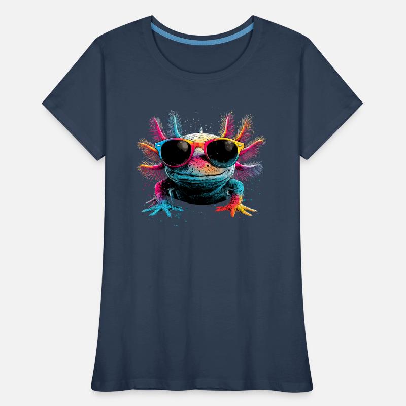 Axolotl Petite queue de triton Queue mignon Axolotl T-shirt bio Premium Femme