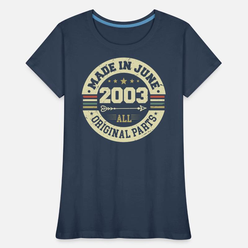 Juni 2003 Geburtstagsgeschenk Juni 2003 Juni 2003 Frauen Premium Bio T-Shirt