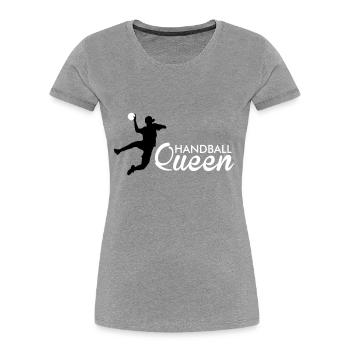 handball queen - Frauen Premium Bio T-Shirt - Navy - Vorne - Mia (176cm)