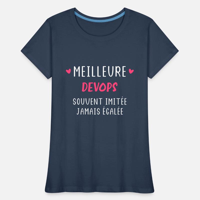 Souvent imitée Meilleure assistante devops T-shirt bio Premium Femme