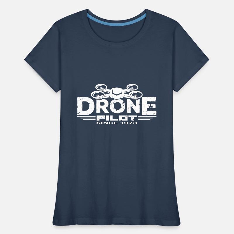 Drone Drones Drone Flight Drone Pilot 1973 Women's Premium Organic T-Shirt