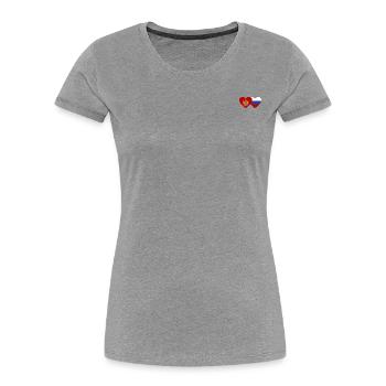 Montenegro Russland Flagge - Frauen Premium Bio T-Shirt - Navy - Vorne - Mia (176cm)