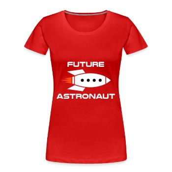 Future astronaut (Raumschiff) - Frauen Premium Bio T-Shirt - Navy - Vorne - Mia (176cm)