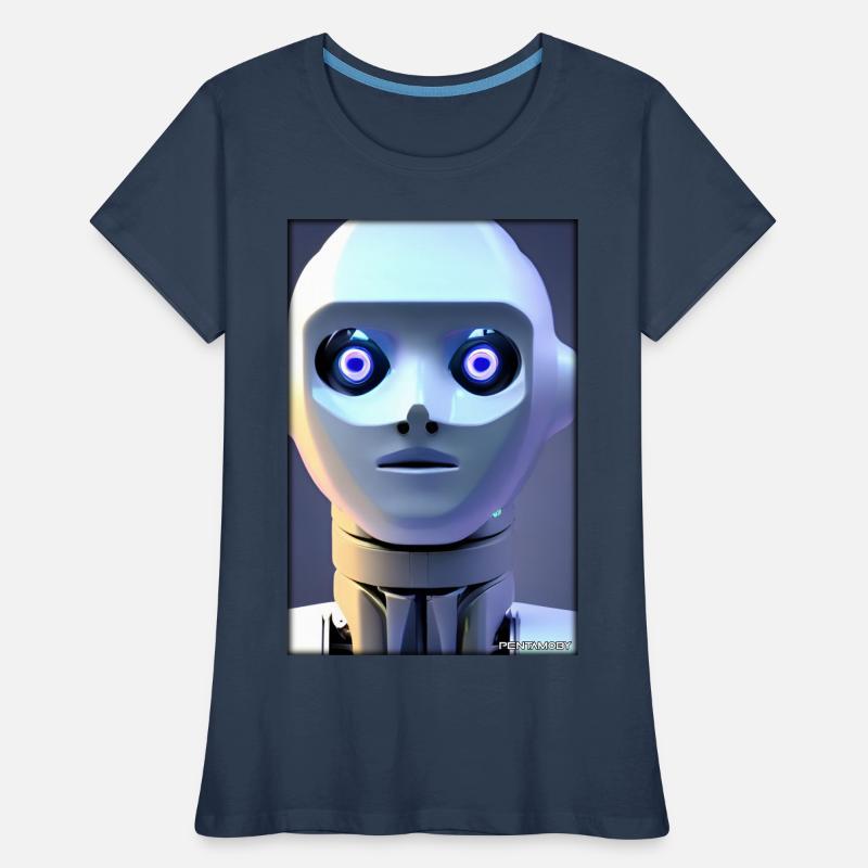 Robot Future Technology Science Android T-shirt bio Premium Femme