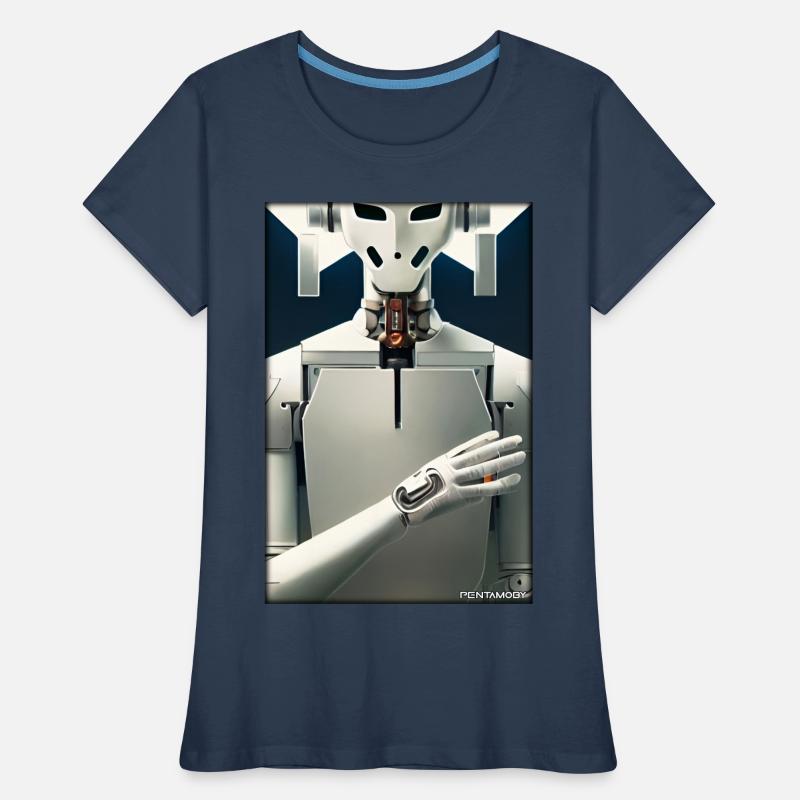 Robot Future Technology Science Android T-shirt bio Premium Femme