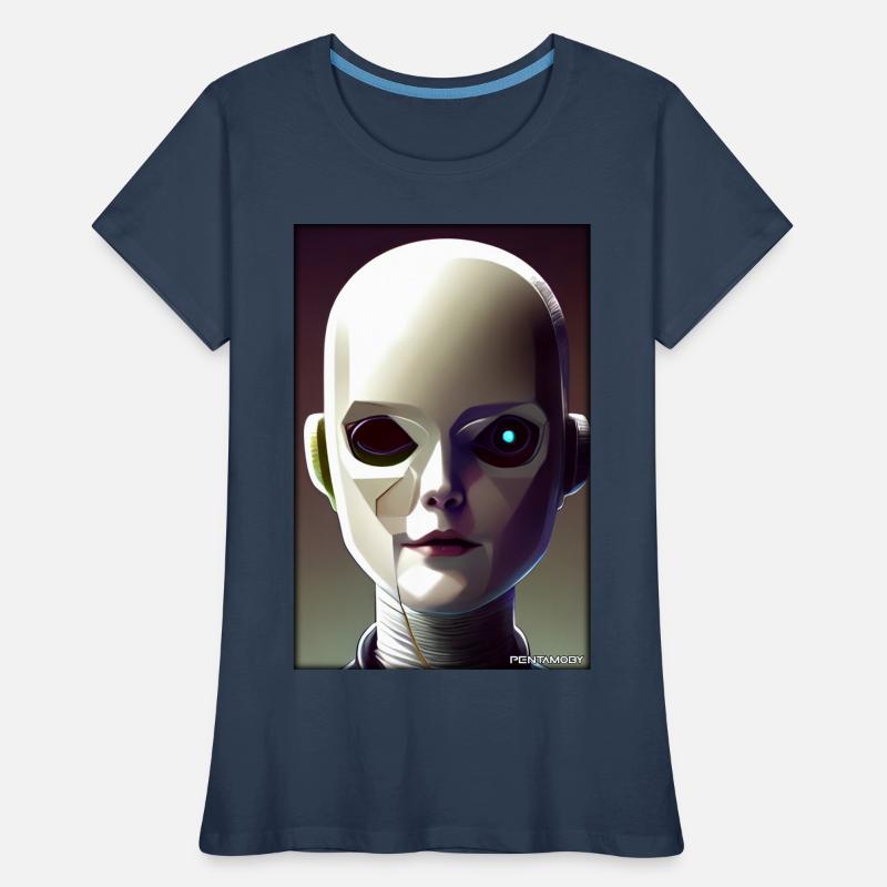 Robot Future Technology Science Android T-shirt bio Premium Femme