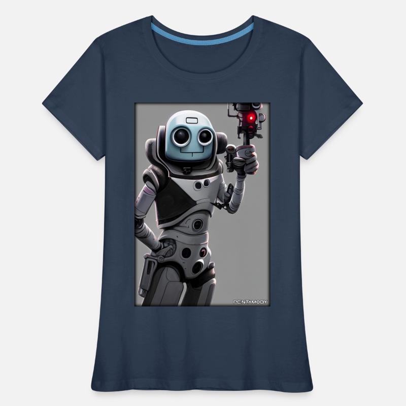 Robot Future Technology Science Android T-shirt bio Premium Femme