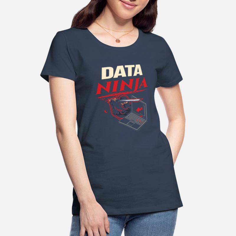 Data Ninja computer programming coder Women's Premium Organic T-Shirt
