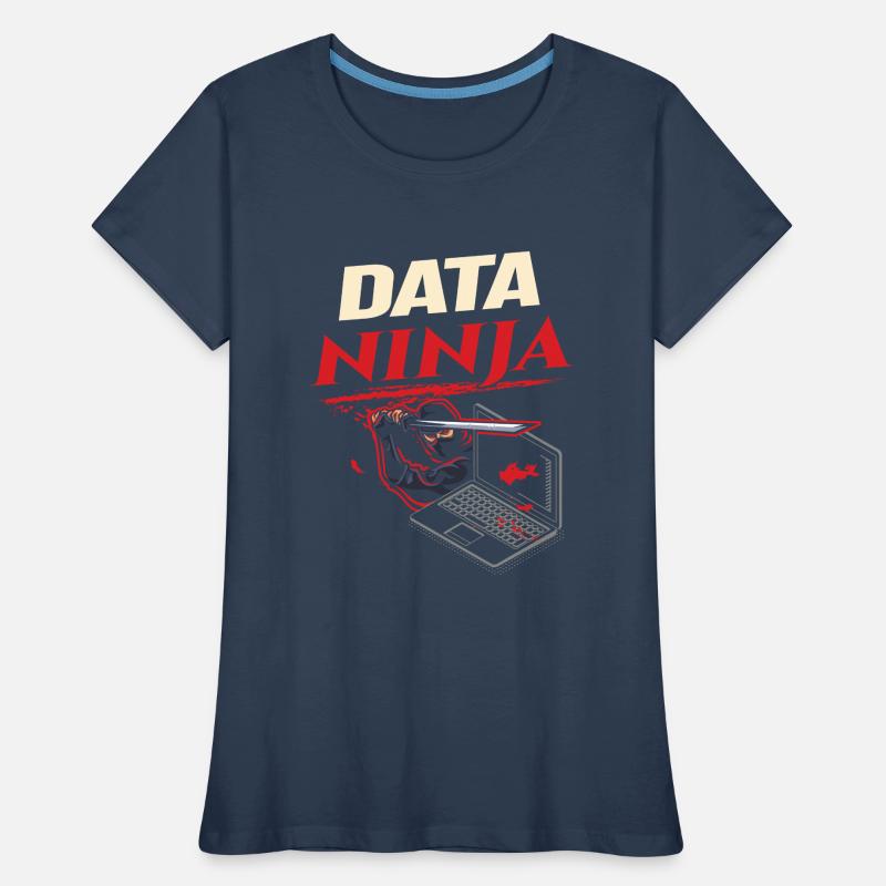 Data Ninja computer programming coder Women's Premium Organic T-Shirt