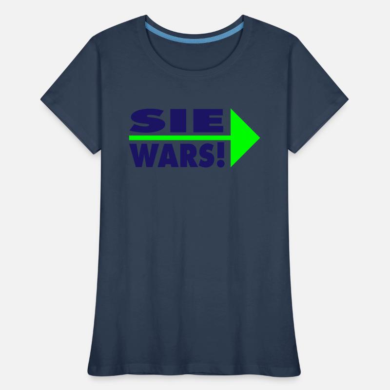 Sie wars! Partner- oder Partyshirt Frauen Premium Bio T-Shirt