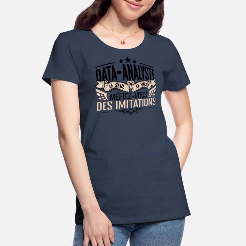 Data Analyste cadeau Data Analyste le vrai Data An T-shirt bio Premium Femme