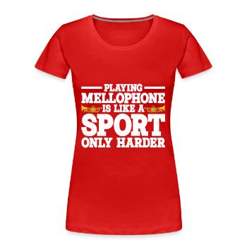 Mellophon - Frauen Premium Bio T-Shirt -  - Vorne - Mia (176cm)