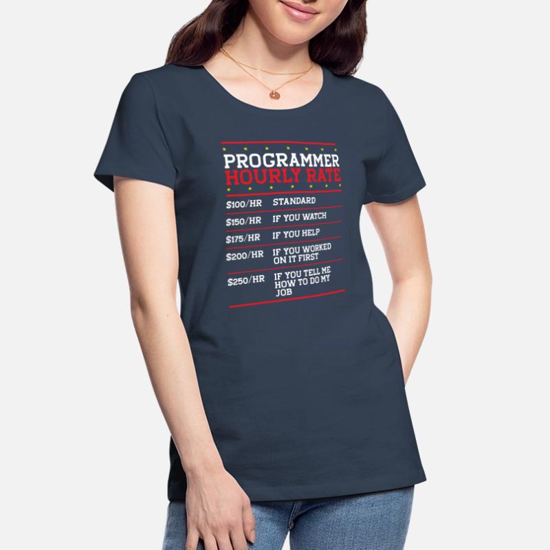 Programmierer Coder Code Computer Frauen Premium Bio T-Shirt