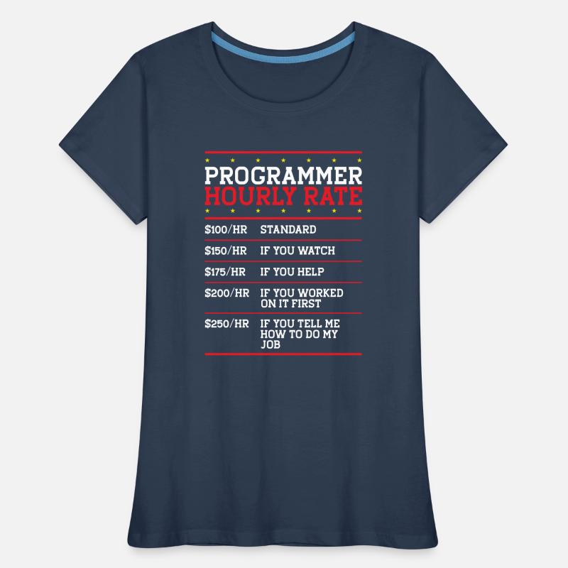 Programmierer Coder Code Computer Frauen Premium Bio T-Shirt