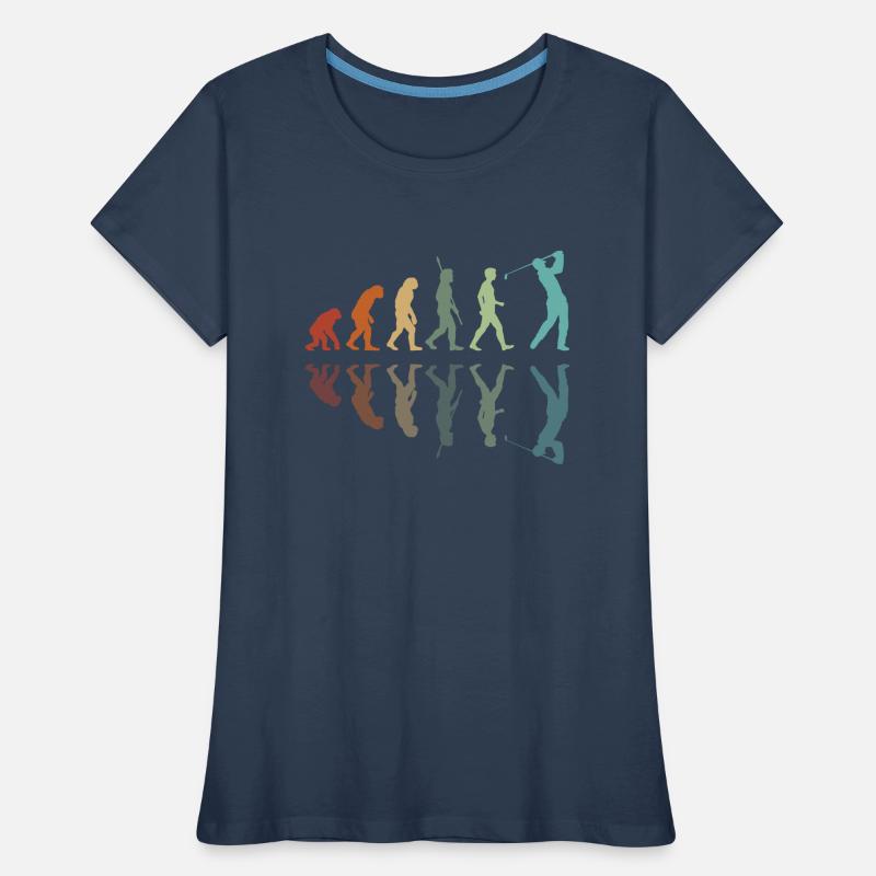 Golf Evolution - Golfer Evolution Frauen Premium Bio T-Shirt