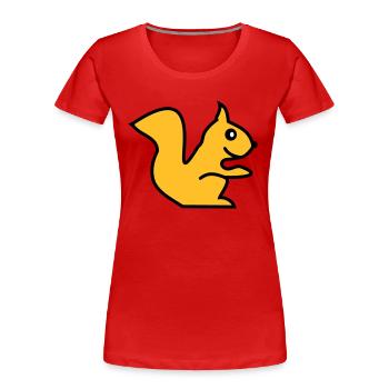 squirrel - Frauen Premium Bio T-Shirt - Navy - Vorne - Mia (176cm)